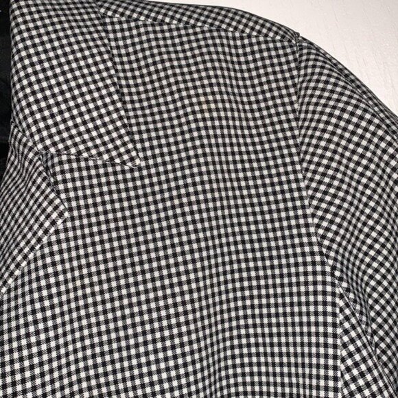 Fashion Bug Womens Black & White Houndstooth Jacket Size 18/20W Polyester - Picture 4 of 9